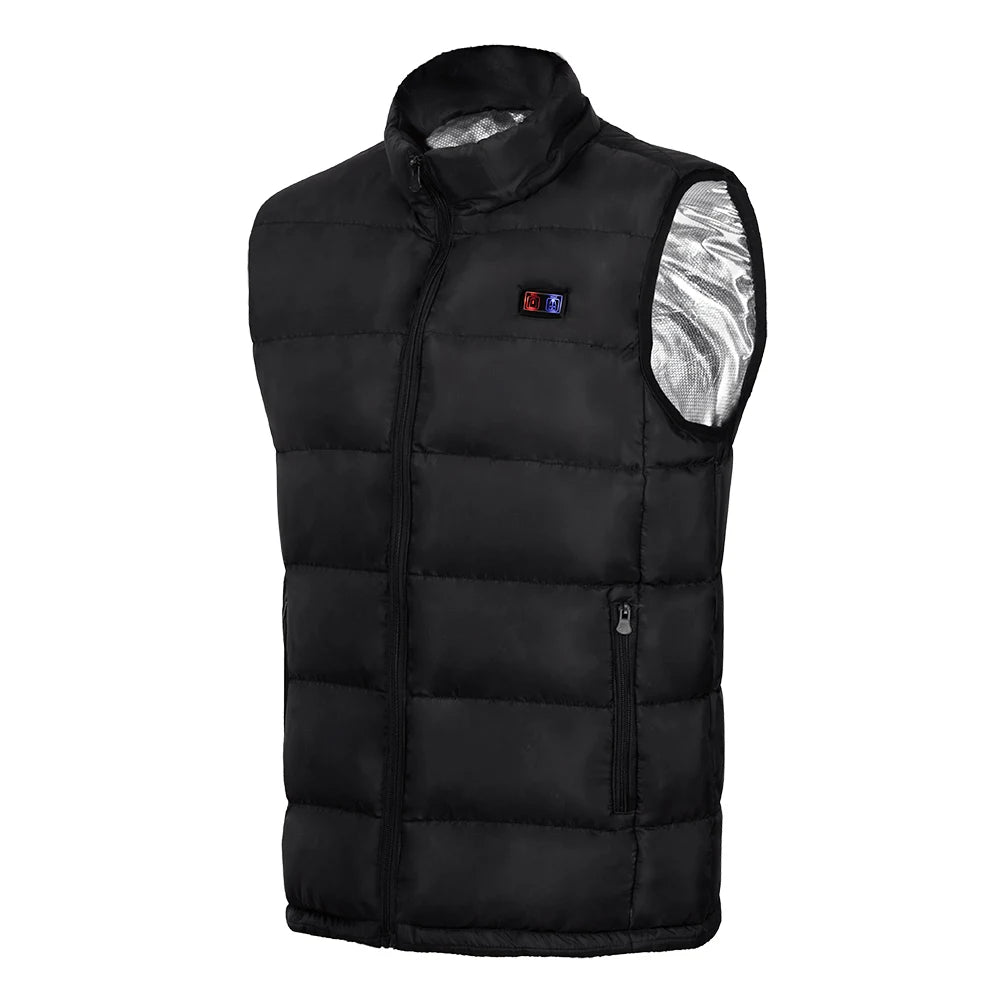 🔥 9-Zonen Heated Vest – Elektrisch beheizte Weste für Damen & Herren | USB-Heizung, Graphen-Wärme, Outdoor-Camping & Winter-Sport