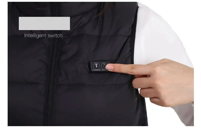 🔥 9-Zonen Heated Vest – Elektrisch beheizte Weste für Damen & Herren | USB-Heizung, Graphen-Wärme, Outdoor-Camping & Winter-Sport