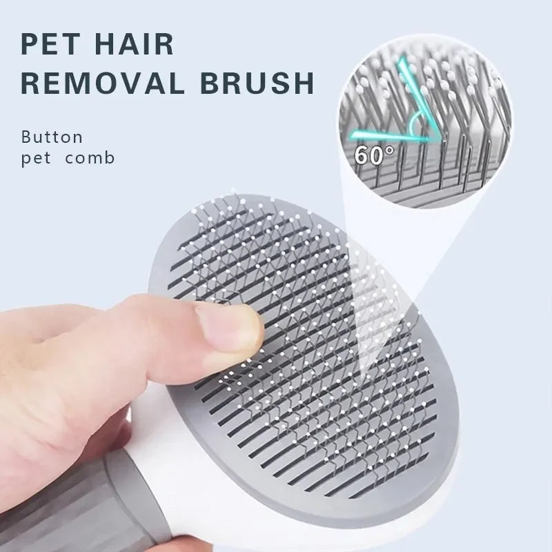 🐾 Self-Cleaning Pet Grooming Brush – Selbstreinigende Fellbürste für Hunde & Katzen | Sanfter Haarentfernungs-Kamm für alle Felltypen