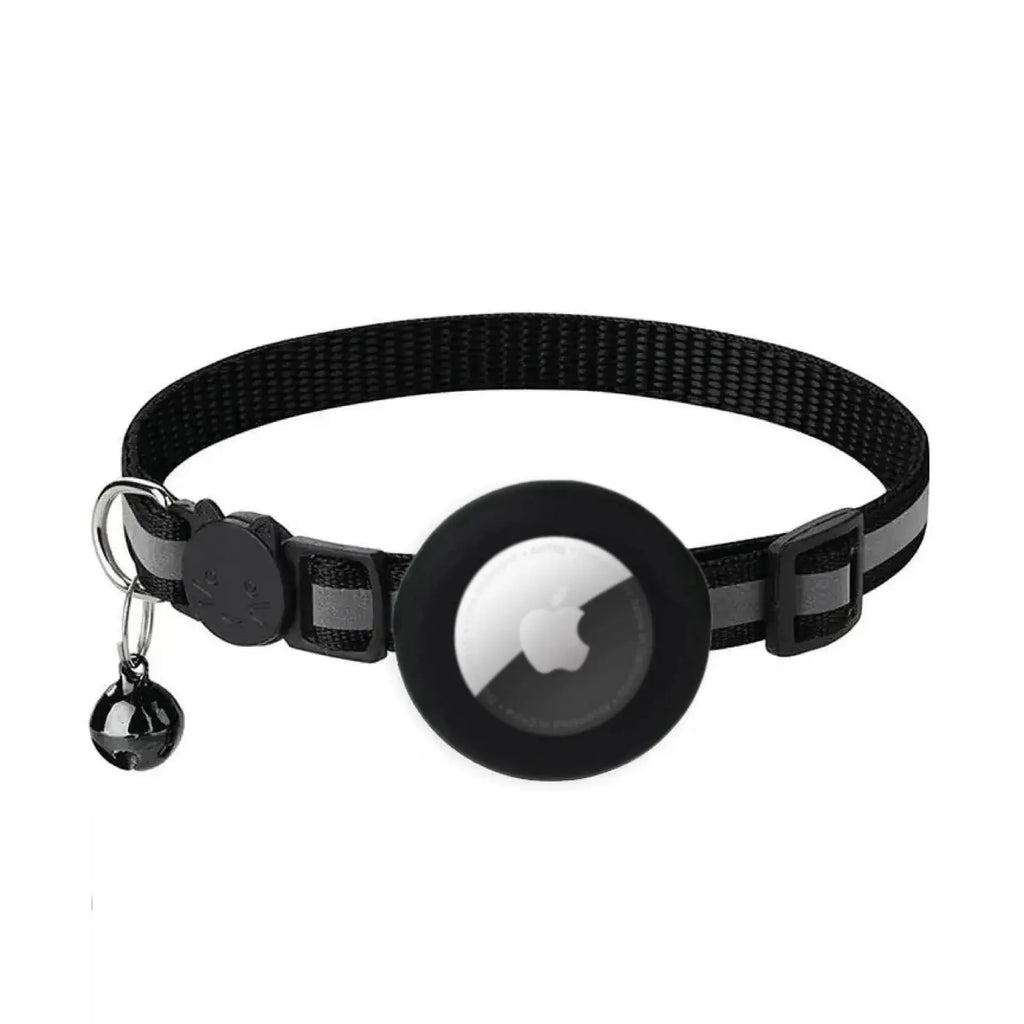 AirTag Halsband für Katzen – Reflektierendes Anti-Lost Halsband mit Schutzcase | Sicheres Tracker-Halsband für Katzen & Hunde PawPaw
