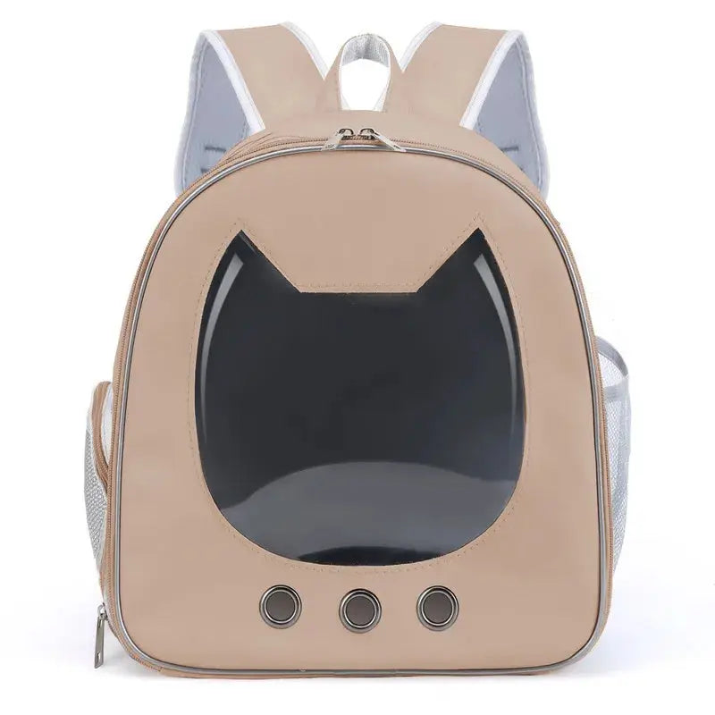 Transparenter Katzen-Rucksack – Tragetasche für Katzen & kleine Hunde | Atmungsaktive PU-Transporttasche für Reisen & Outdoor PawPaw