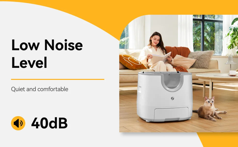 🐾 Self-Cleaning Cat Litter Box – Offene XXL Katzentoilette mit automatischer Reinigung & Sicherheits-Sensoren | Für Mehrkatzen-Haushalte