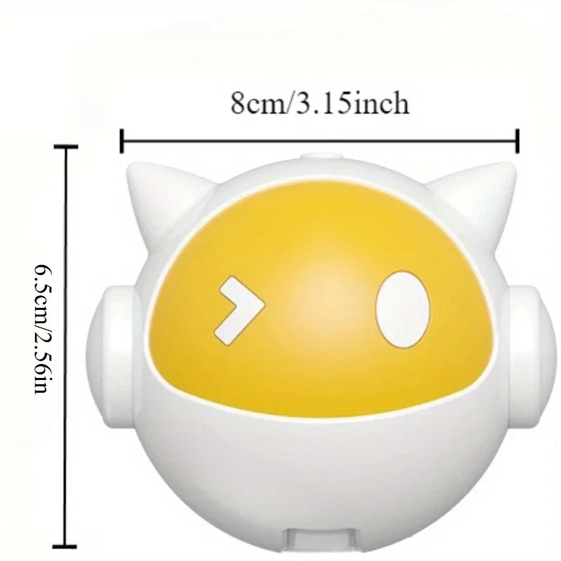 🐾 Electric Interactive Cat Ball – Automatischer Katzen-Spielball mit Auf- & Abbewegung | Befestigbarer Fellball für aktive Katzen