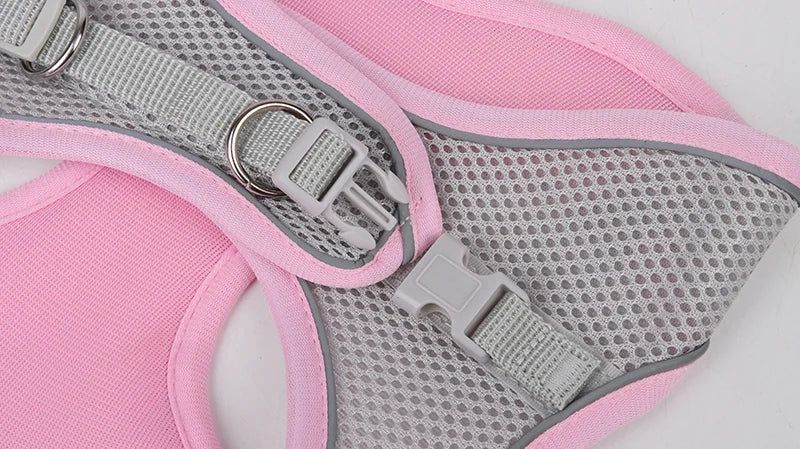 🐾 Reflective No-Pull Dog Harness – Bequemer Brustgurt für kleine & mittelgroße Hunde | Sicheres, rutschfestes Geschirr für Pug, Chihuahua & Co.