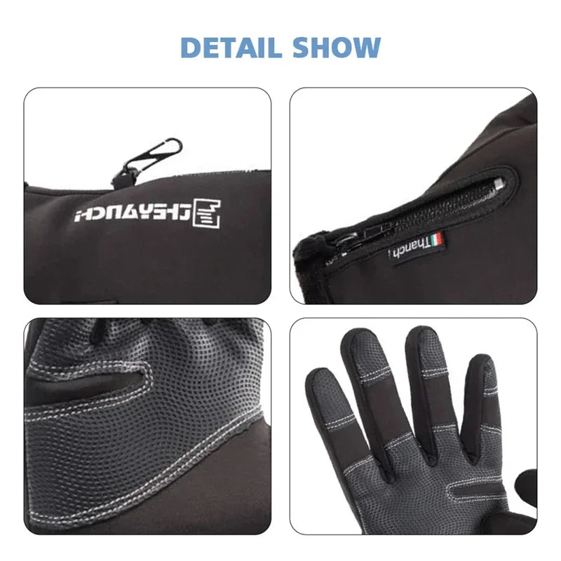 🧤 Waterproof Winter Thermal Gloves – Warme Touchscreen-Handschuhe | Winddicht, rutschfest & ideal für Schnee, Sport & Motorrad