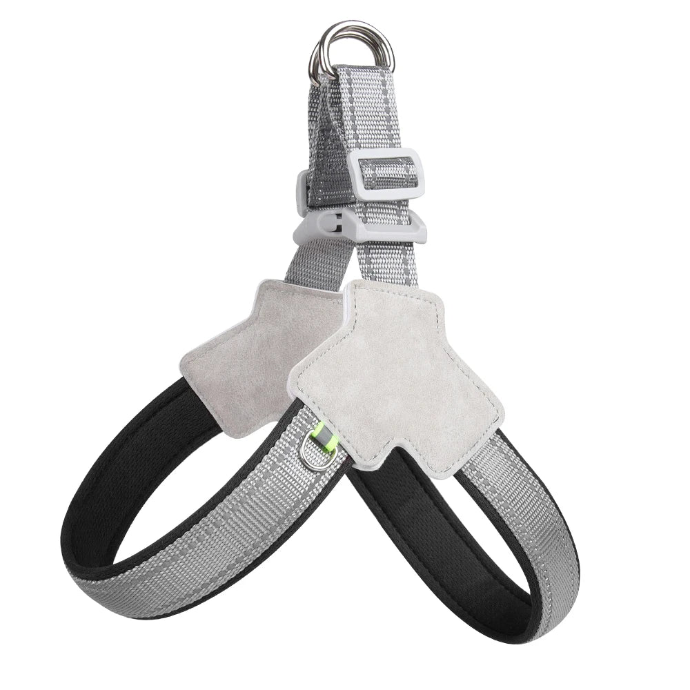 🐾 Reflective No-Pull Dog Harness – Bequemer Brustgurt für kleine & mittelgroße Hunde | Sicheres, rutschfestes Geschirr für Pug, Chihuahua & Co.