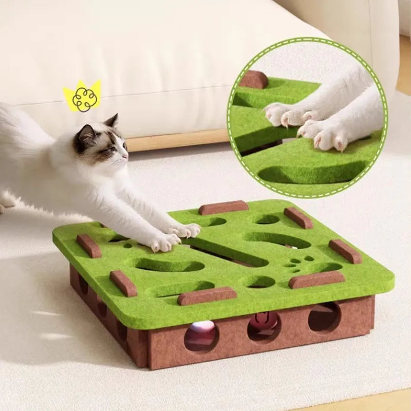 🐾 Sisal Cat Scratching Post – Stabiler Kratzbaum für Wohnungskatzen | Interaktiver Kratz- & Spielpfosten für Kitten & Erwachsene Katzen