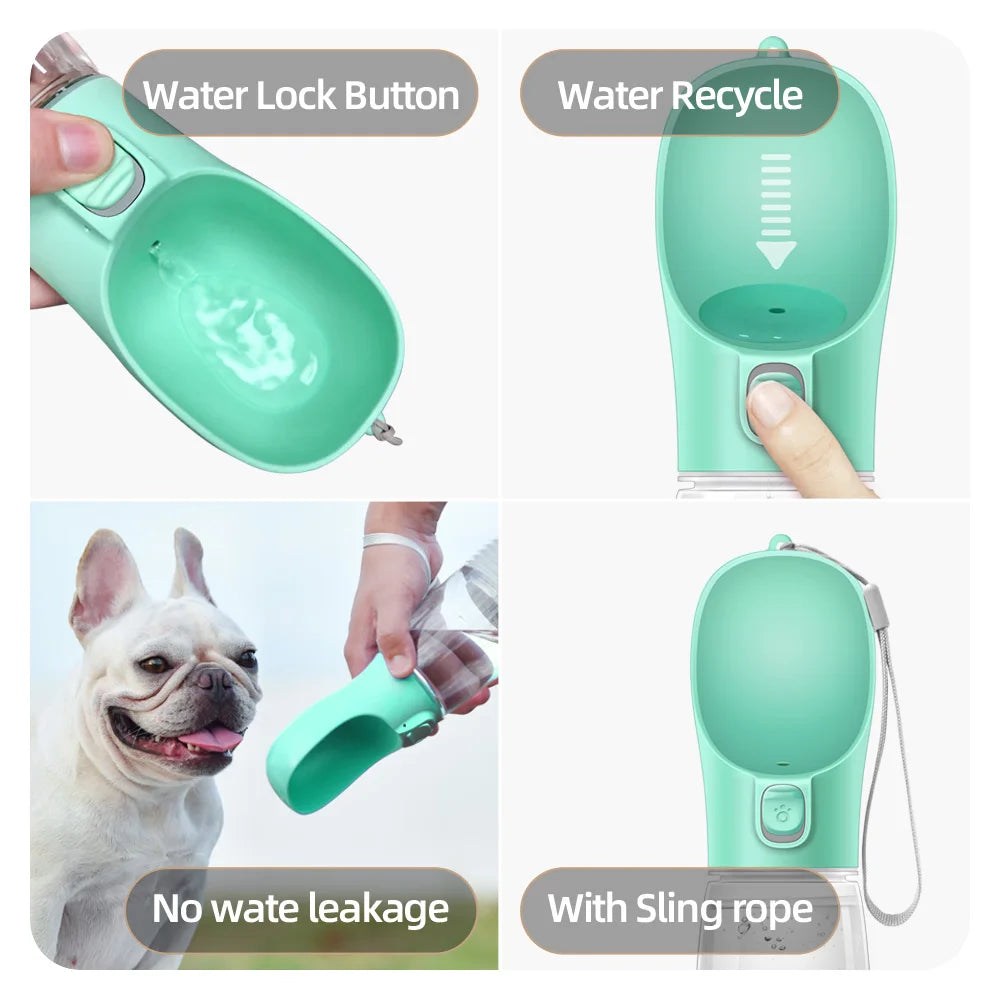 🐾 Portable Dog Water Bottle – Auslaufsichere Trinkflasche für Hunde & Katzen | Outdoor Reise-Wasserbehälter für kleine & große Hunde