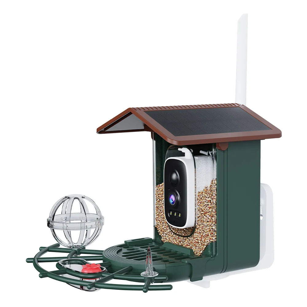 🦜 Solar Bird Feeder Camera – 4MP 2K HD Vogelhaus-Kamera mit WiFi, Nachtsicht & Bewegungserkennung | Solar Betrieben für Birdwatching