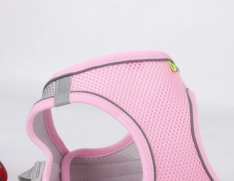 🐾 Reflective No-Pull Dog Harness – Bequemer Brustgurt für kleine & mittelgroße Hunde | Sicheres, rutschfestes Geschirr für Pug, Chihuahua & Co.
