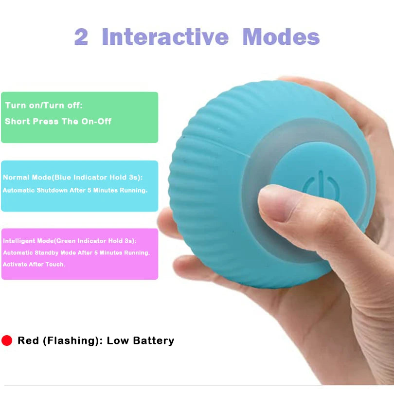 🐾 Interactive Motion Cat Toy Ball – Schnell rollender Hide-and-Seek Spielball für Wohnungskatzen | Bewegungsaktiviert & im Beutel versteckt