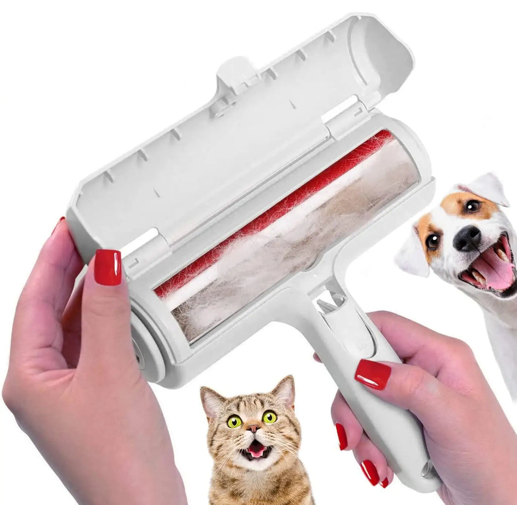 🐾 Pet Hair Remover Roller – Selbstreinigender Tierhaar-Entferner für Hunde & Katzen | Wiederverwendbarer Fusselroller für Möbel, Kleidung & Auto
